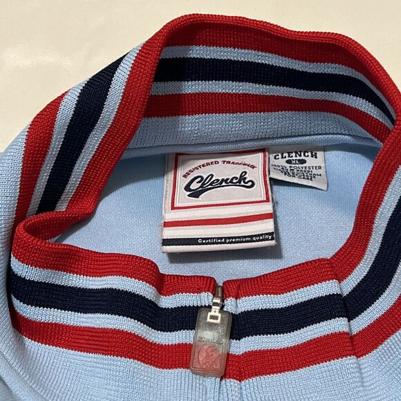 Vintage 90s Clench Track Jacket Mens XL Y2K Baggy Hip Hop B. Boy Classic Series - Picture 7 of 14